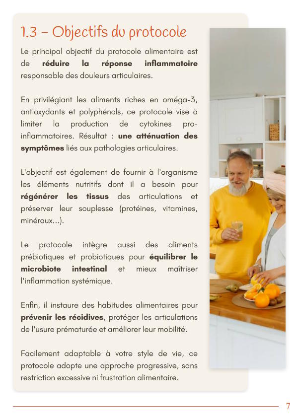 Régime alimentaire pour soulager les douleurs articulaires